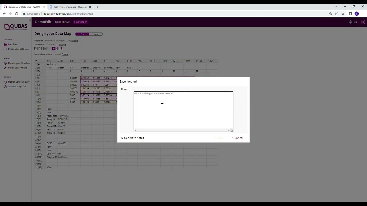 Editing & Saving a Data Map