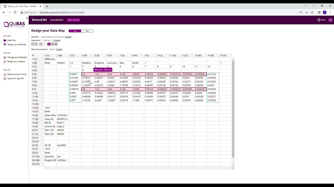 Creating a Data Map