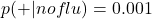 p(+ \vert no flu)=0.001